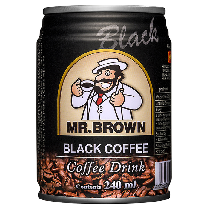 Mr.Brown Ľadová káva Black plech 0,24l ( Z )