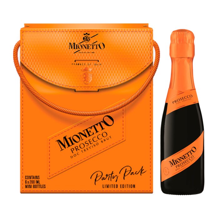 Mionetto Prosecco Brut Doc ( 6x0,2l Párty Pack )