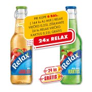 Relax Viečko Jablko 0,25l 100% 1/24