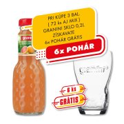 Granini Ružový Grapefruit sklo 0,2l VF