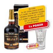 Brandy 501 Solera Reserva Grana 10r.oč 36% 0,7l GB
