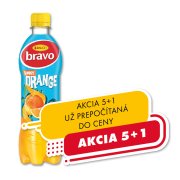 Bravo Sunny Pomaranč 0,5l Plast 1/12 ( Z )