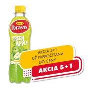 Bravo Zelené Jablko 0,5l Plast 1/12 ( Z )