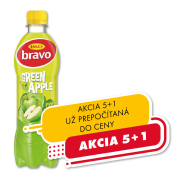 Bravo Zelené Jablko 0,5l Plast 1/12 ( Z )