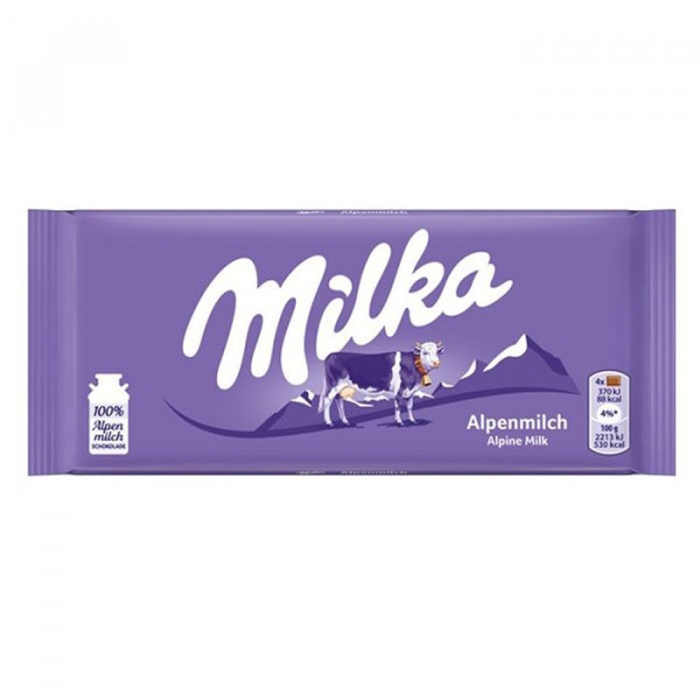 Milka Alpine Mliečna Čokoláda 100g