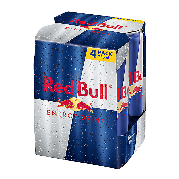 Red Bull 4 Pack 250ml 1/4 ( Z )