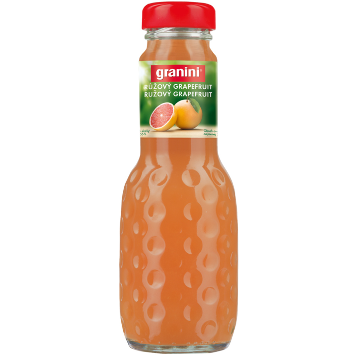 Granini Ružový Grapefruit sklo 0,2l VF